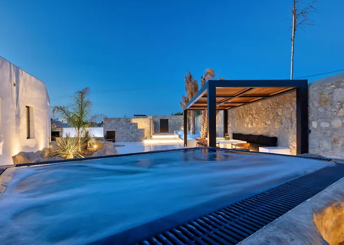 Black With Cave Heated Pool Mykonos Town