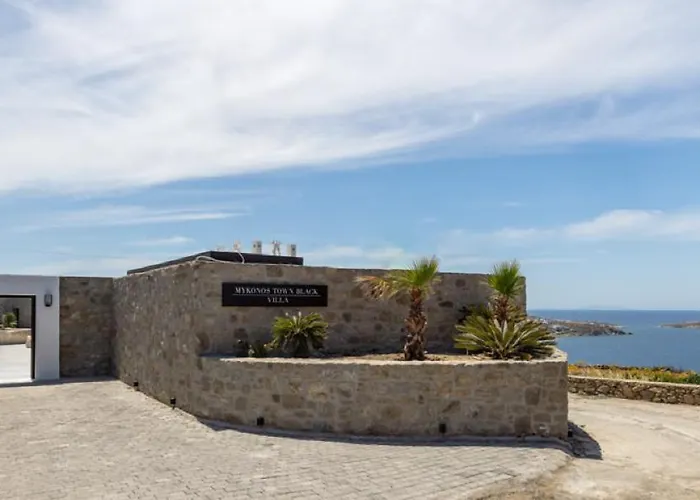 Villa Black With Cave Heated Pool Mykonos Town