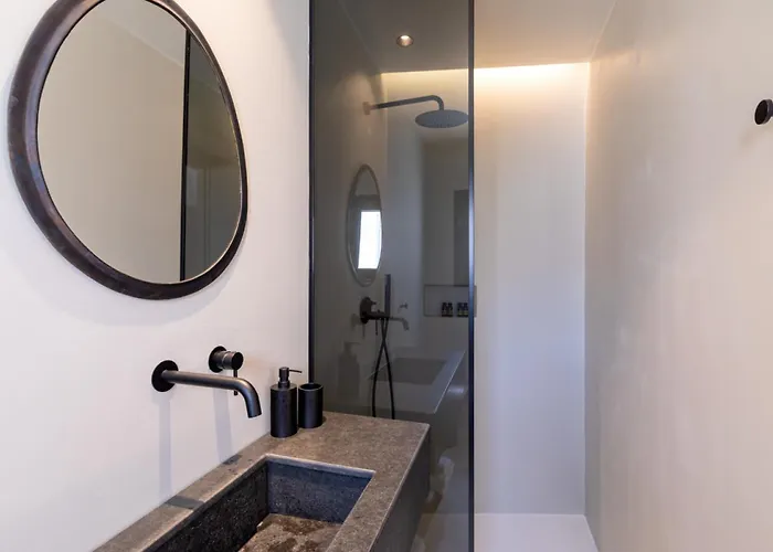 Black With Cave Heated Pool Villa Mykonos Town