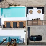 Black With Cave Heated Pool Villa
