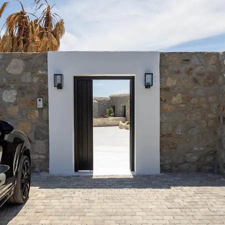 Black With Cave Heated Pool Villa Mykonos Town