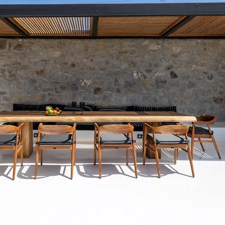 Black With Cave Heated Pool 빌라 Mykonos Town