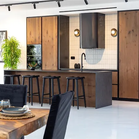 ヴィラ Black With Cave Heated Pool Mykonos Town