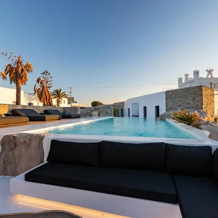 빌라 Black With Cave Heated Pool Mykonos Town
