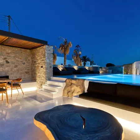 Black With Cave Heated Pool * Mykonos Town
