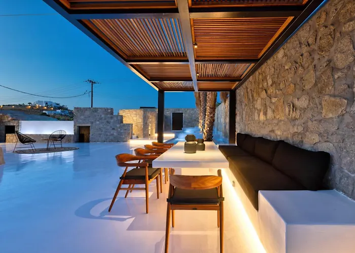 Black With Cave Heated Pool Mykonos Town
